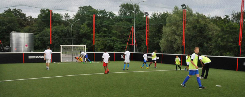 Terrain de soccer outdoor