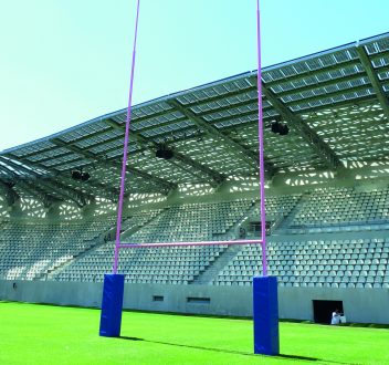 Protection de poteau de rugby